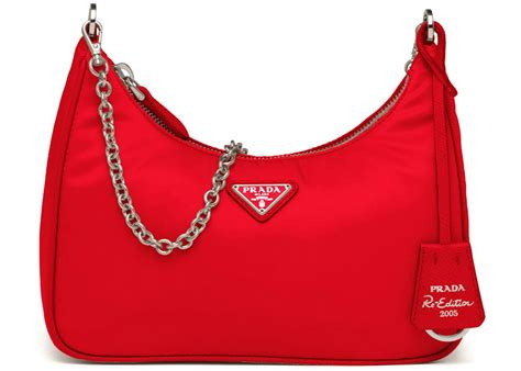 red prada patent leather shoulder bag|prada vintage nylon shoulder bag.